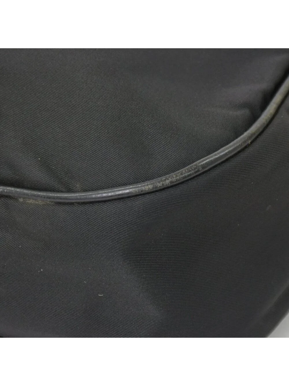 Prada Bag Triangle Logo Nylon Black Silver